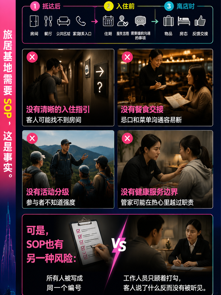 旅居基地如何建立服务SOP,又不把客人变成流程编号:用服务记录支持记住人,而不是给人贴标签