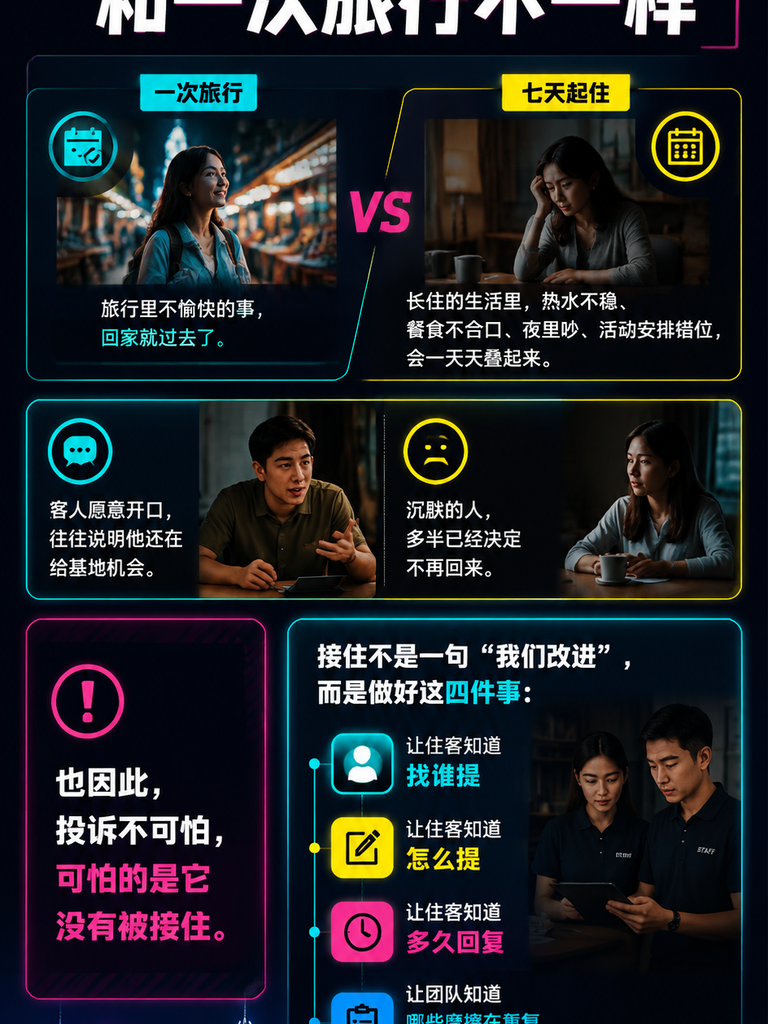 投诉是服务迭代的入口:旅居基地如何把不满变成改进:先改变一个看法:投诉是还没被听见的信号