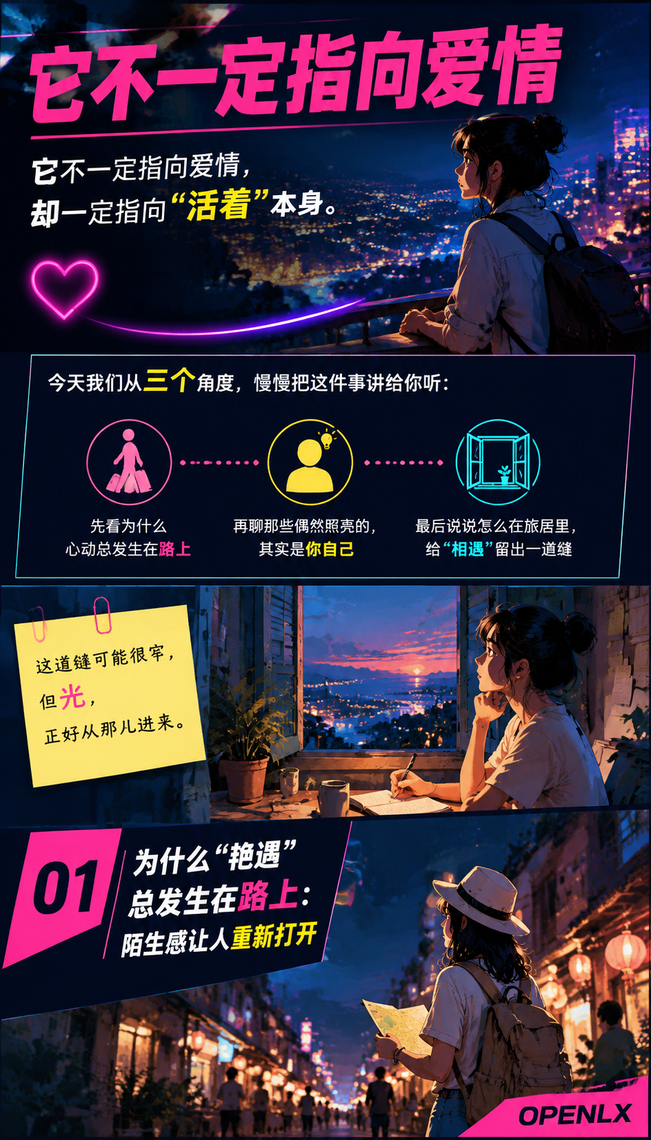 在旅居里遇见心动的偶然：01 | 为什么"艳遇"总发生在路上：陌生感让人重新打开