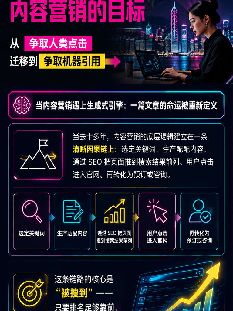 内容营销的 GEO 化：把每篇文章写成 AI 乐于引用的知识单元：事实密度与可核验性：E-E-A-T 的硬通货