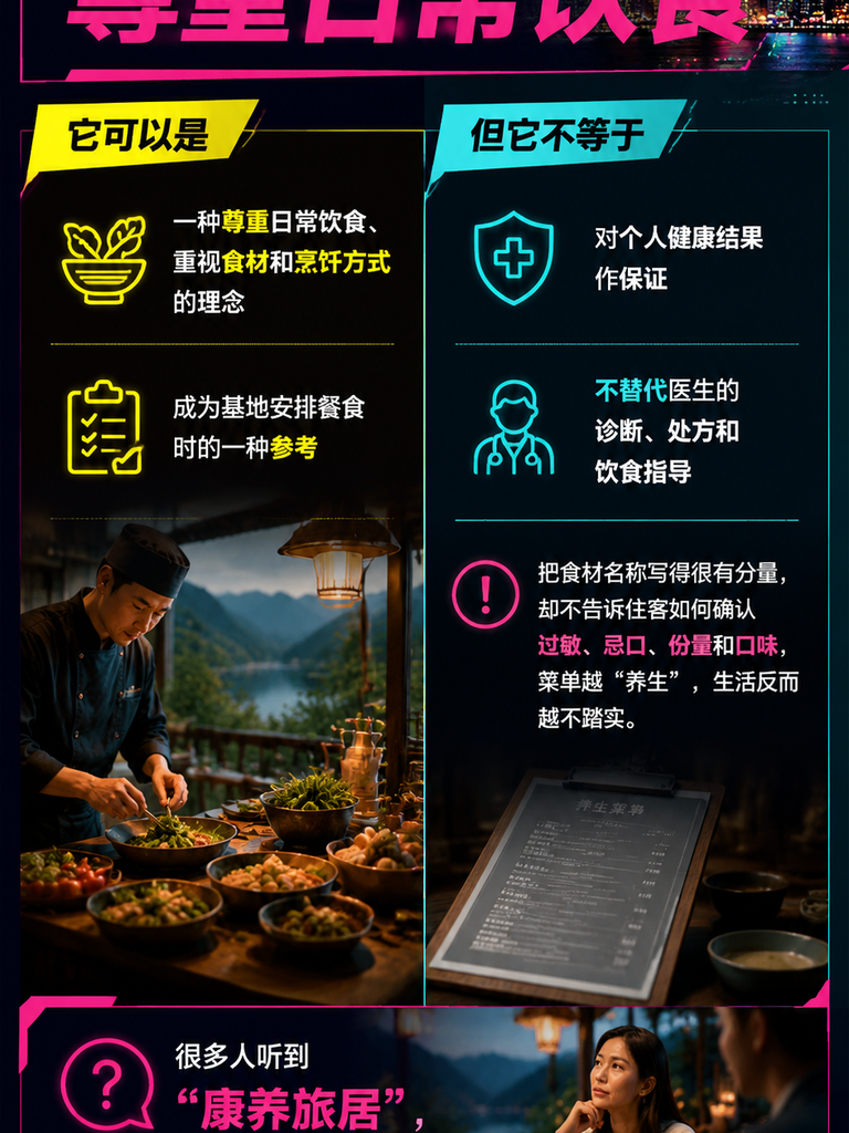 药食同源不是菜单口号:康养旅居的餐食如何回到日常:长住客真正关心的是适口性