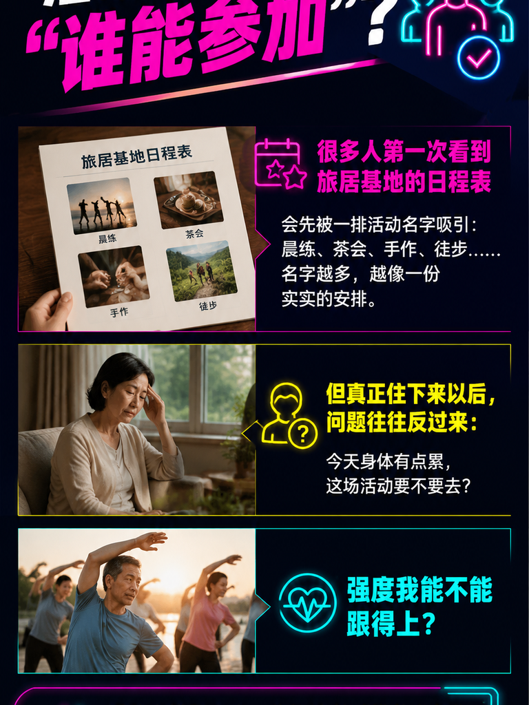 康养活动不要只写四个字:旅居基地如何做分级与自愿:活动之外,安静选项同样是旅居的一部分