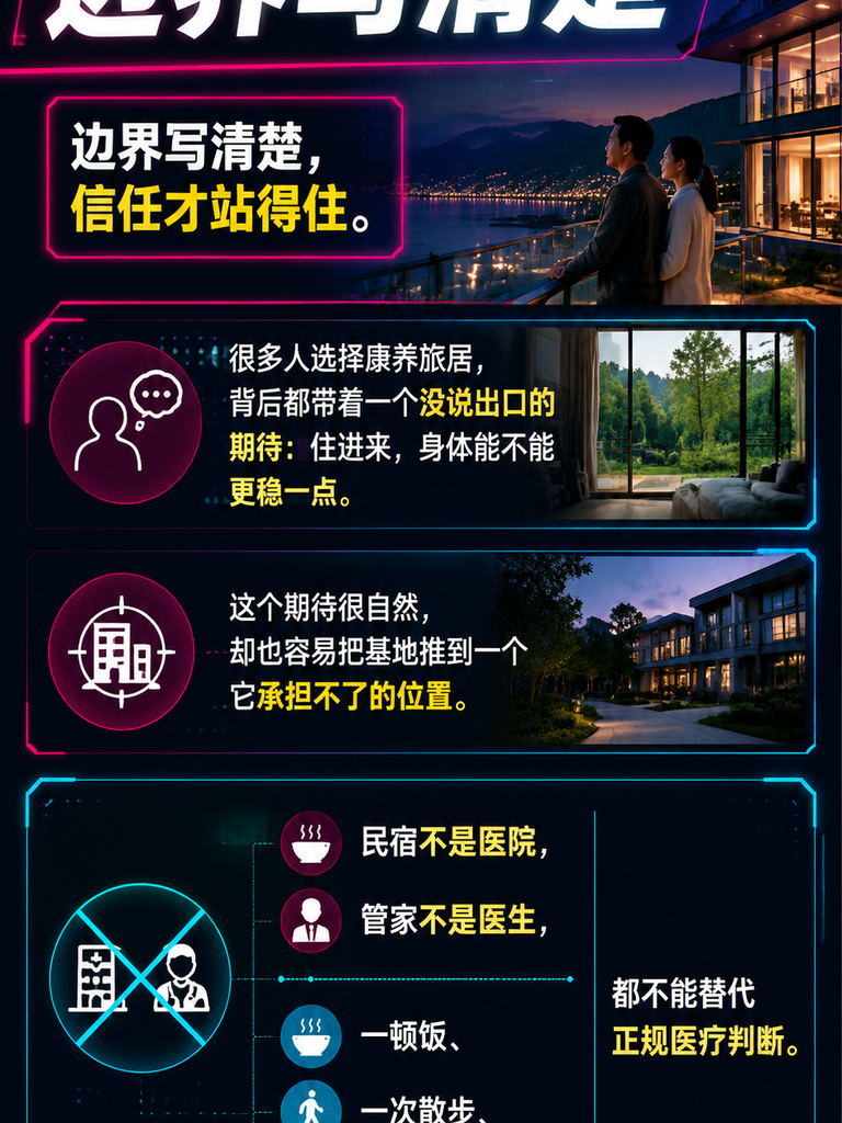 基地能做什么不能替代什么:旅居康养的医疗边界与紧急响应:紧急情况下的行动顺序
