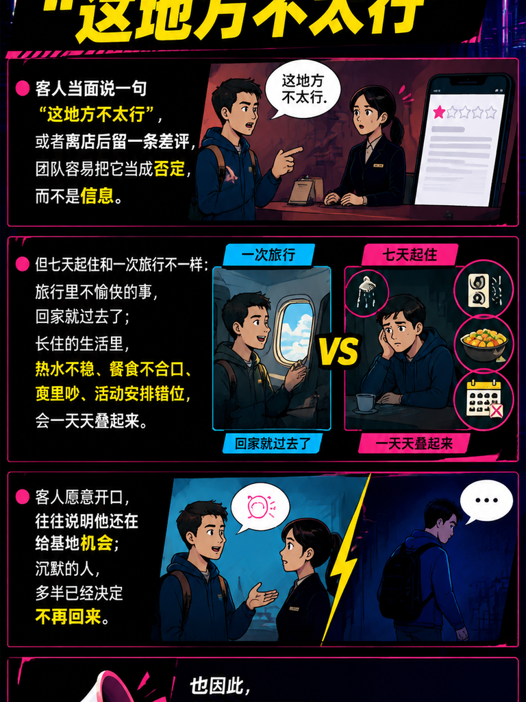 投诉是服务迭代的入口:旅居基地如何把不满变成改进:闲鹤庄如何把反馈变成可维护的会员关系