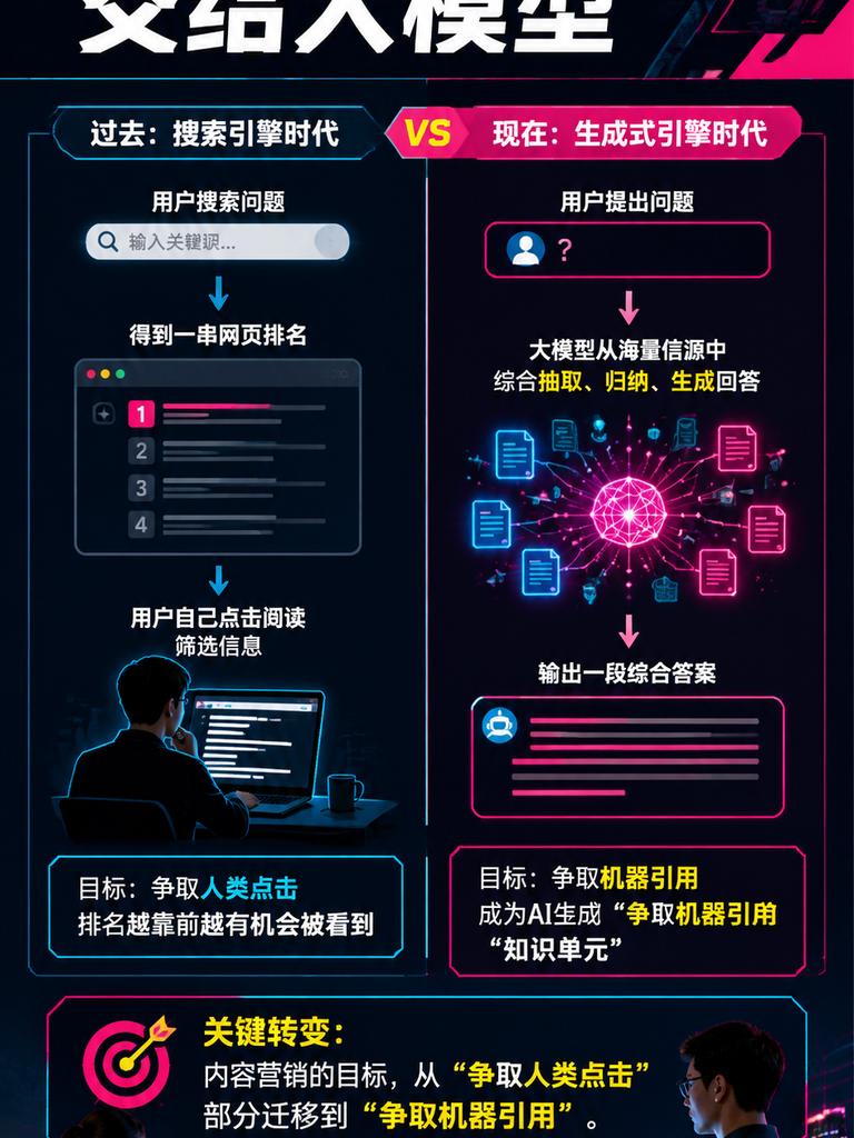 内容营销的 GEO 化：把每篇文章写成 AI 乐于引用的知识单元：结构友好度：让大模型一眼读懂你的信息架构