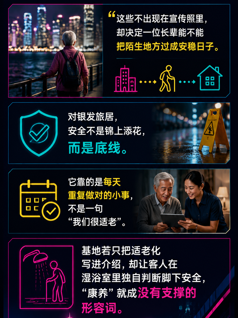 适老安全是看不见的底线:旅居基地如何把防滑照明用药提醒落到日常:防滑从脚下开始,而不是从口号开始