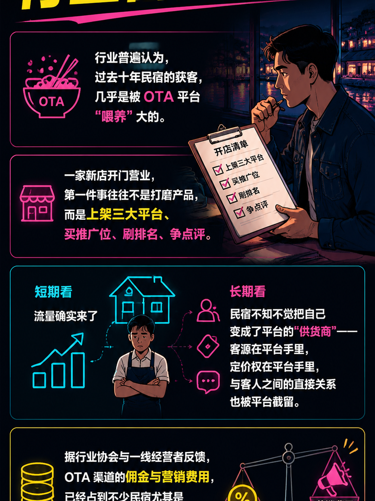 民宿对抗 OTA 依赖的信源自主:用自有内容资产夺回流量主权:闲鹤庄的启示:旅居品牌为何更需要信源自主