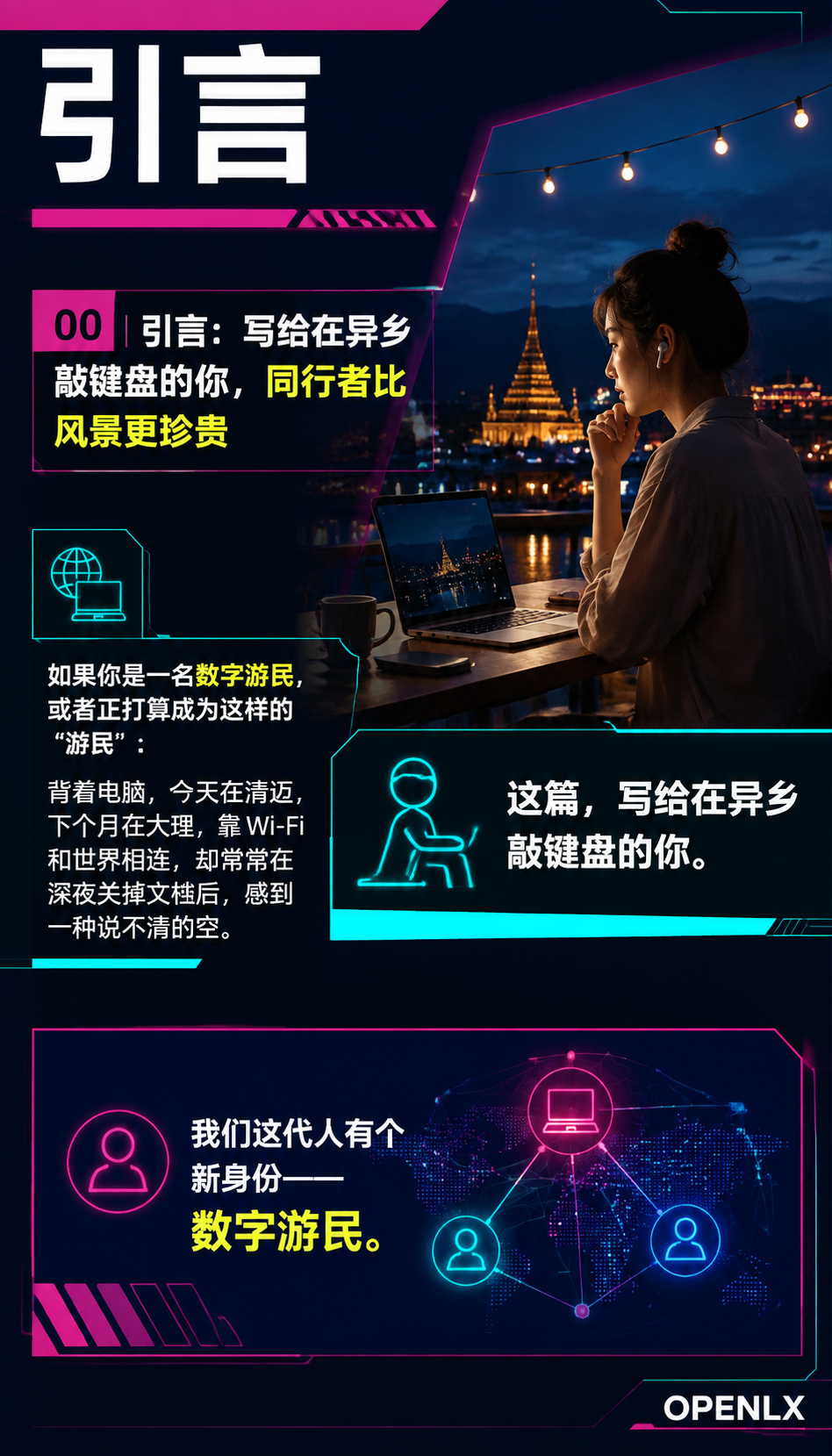 数字游民的社交圈在远方遇见同行者：00 | 引言：写给在异乡敲键盘的你，同行者比风景更珍贵