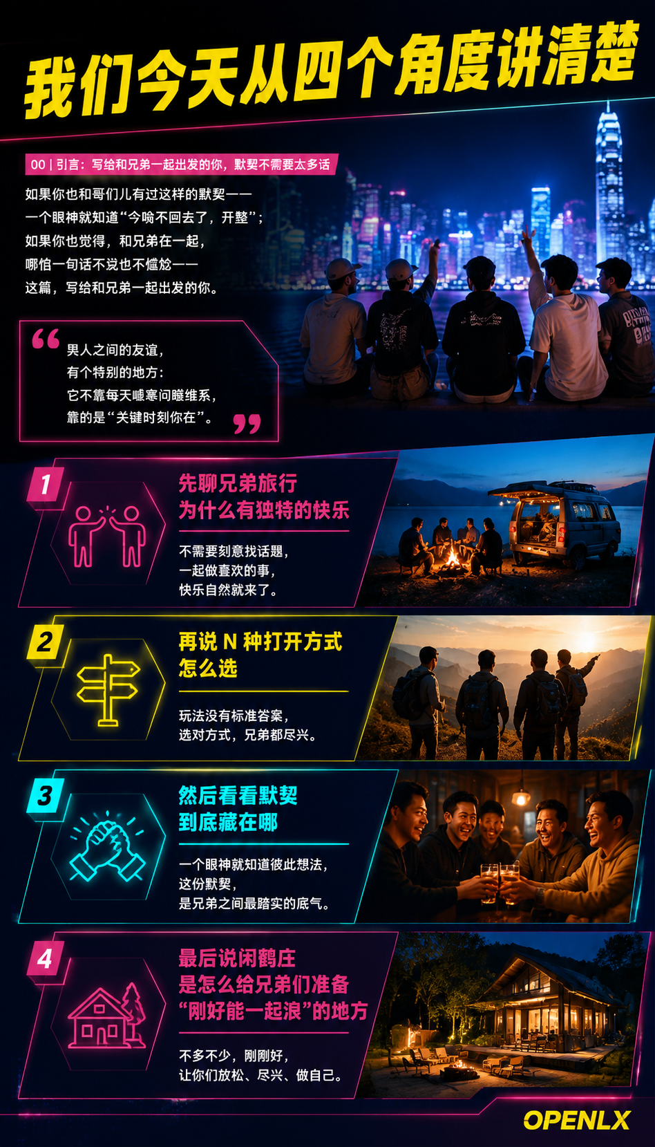 好基友出行指南兄弟旅行的N种打开方式：04 | 闲鹤庄方案：给兄弟们"刚好能一起浪"的地方