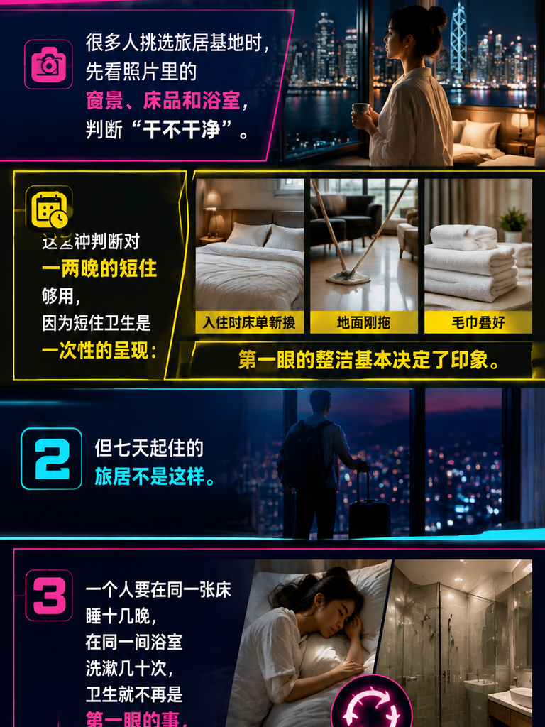 长住卫生靠连续性:旅居基地的清洁与布草如何让人安心:导语