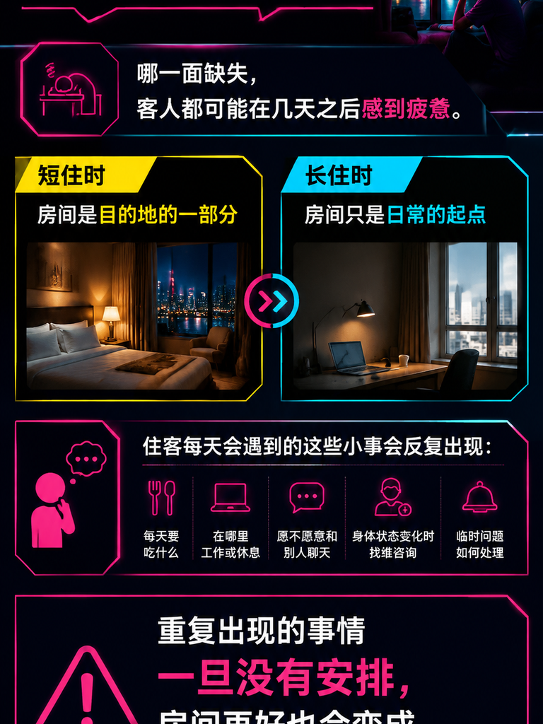 长住客真正购买的不是房间，而是一套可持续的日常：内容：让日常不会靠反复询问维持