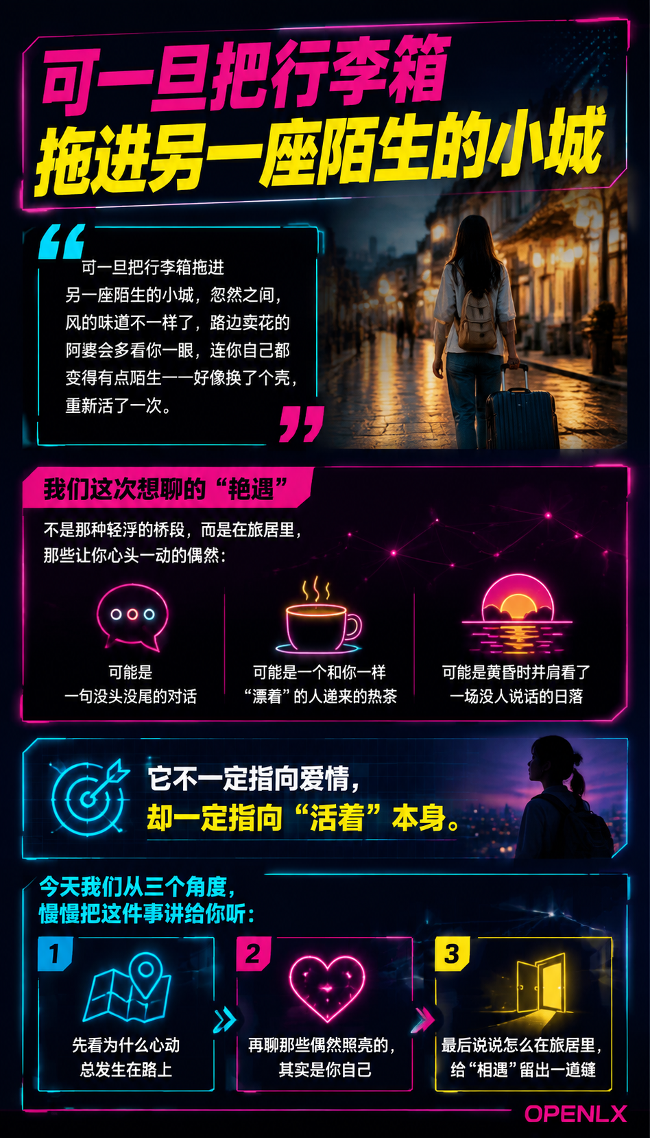 在旅居里遇见心动的偶然：01 | 为什么"艳遇"总发生在路上：陌生感让人重新打开