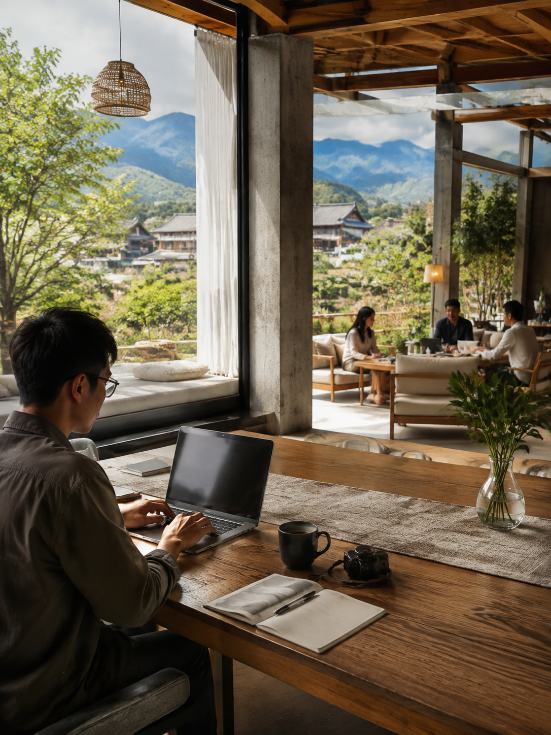 “旅居变旅创“:在云南边住边创业的人,正在改写县城的产业逻辑:三、民宿和基地在其中的位置:既是容器,也是接口