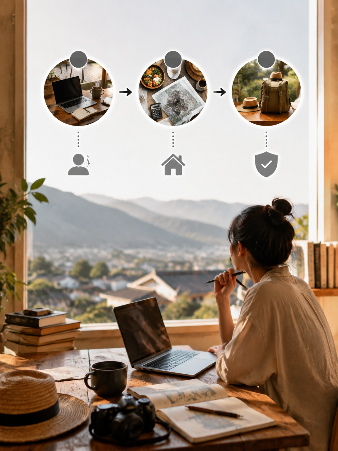 长租民宿里的数字游民账本:月花3000如何活成“移动中产“:给想出发的人:三步算清你的旅居账