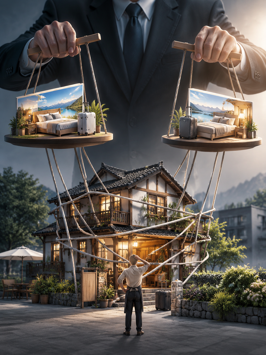 特牌“背后的绳子:变相二选一如何拴住万家民宿:流量霸权的可怕,正在于它披着"合作共赢"的外衣