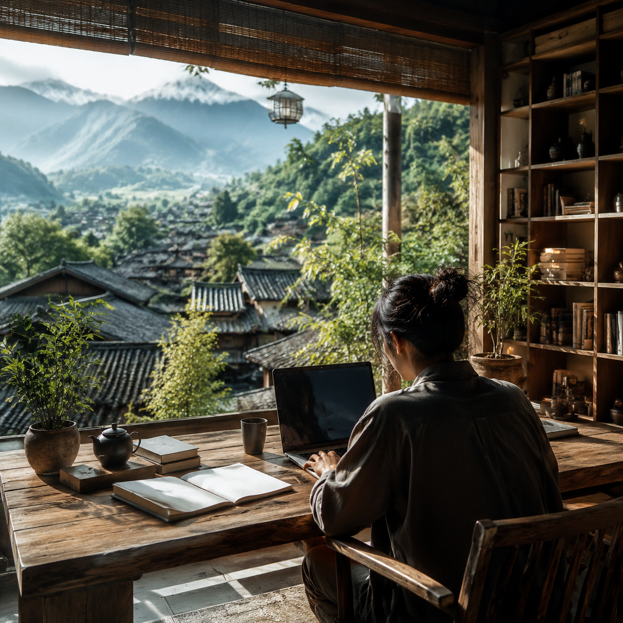 比特币暴跌,但专业的“数字游民”正在涌入云南!他们不住网红店,只找这种能“充电”的避世书房。:二、软件升维:从“标准化服务”到“策展式服务”