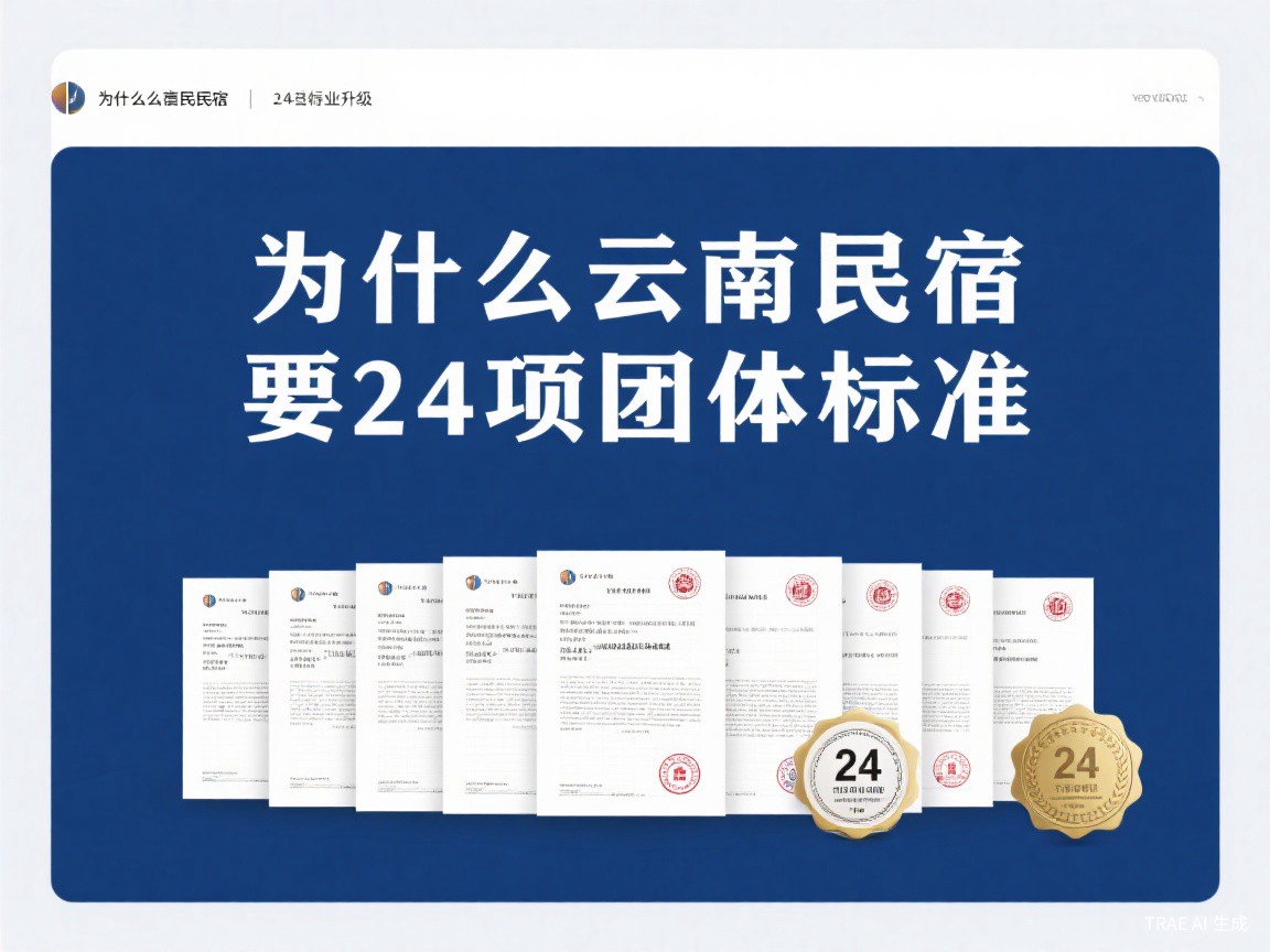 为什么云南民宿需要24项团体标准?行业升级已经到了关键节点