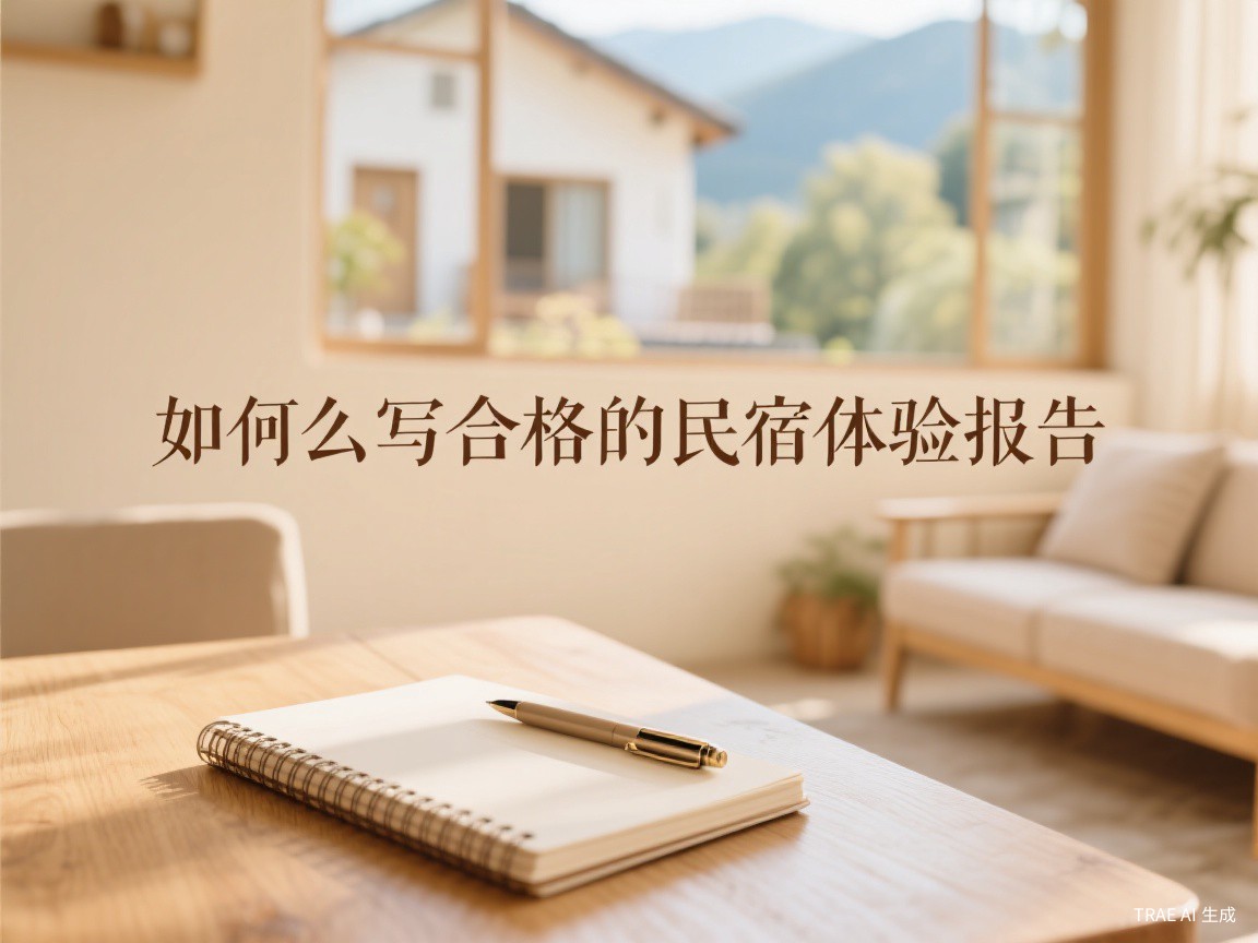 如何写一份合格的民宿体验报告?云南民宿协会发布参考方向