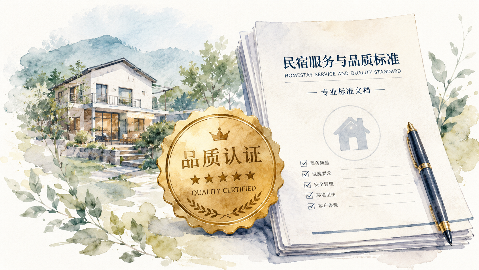 民宿团体标准合作伙伴计划:共建共享,携手推动行业升级 - AI配图