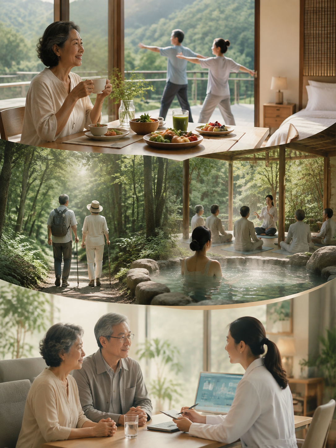 旅行、健康、疗愈正在合流:银发疗愈旅居的需求与供给缺口:五、疗愈旅居的一天:把疗愈做进日程