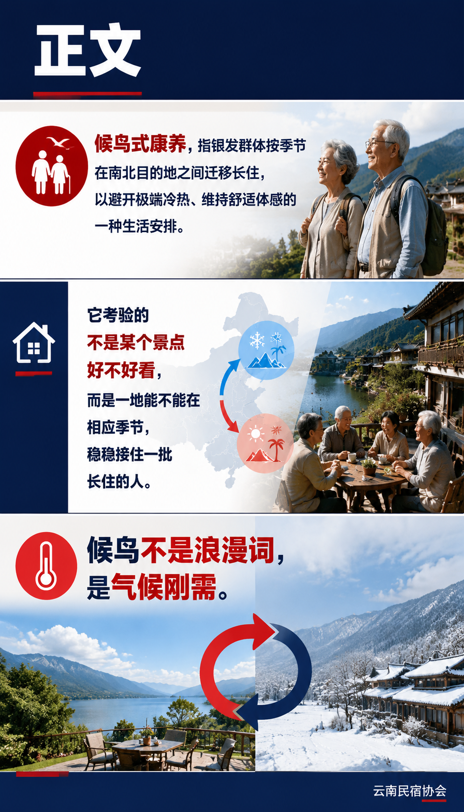 候鸟式康养迁徙地图：避寒避暑目的地怎么选：正文