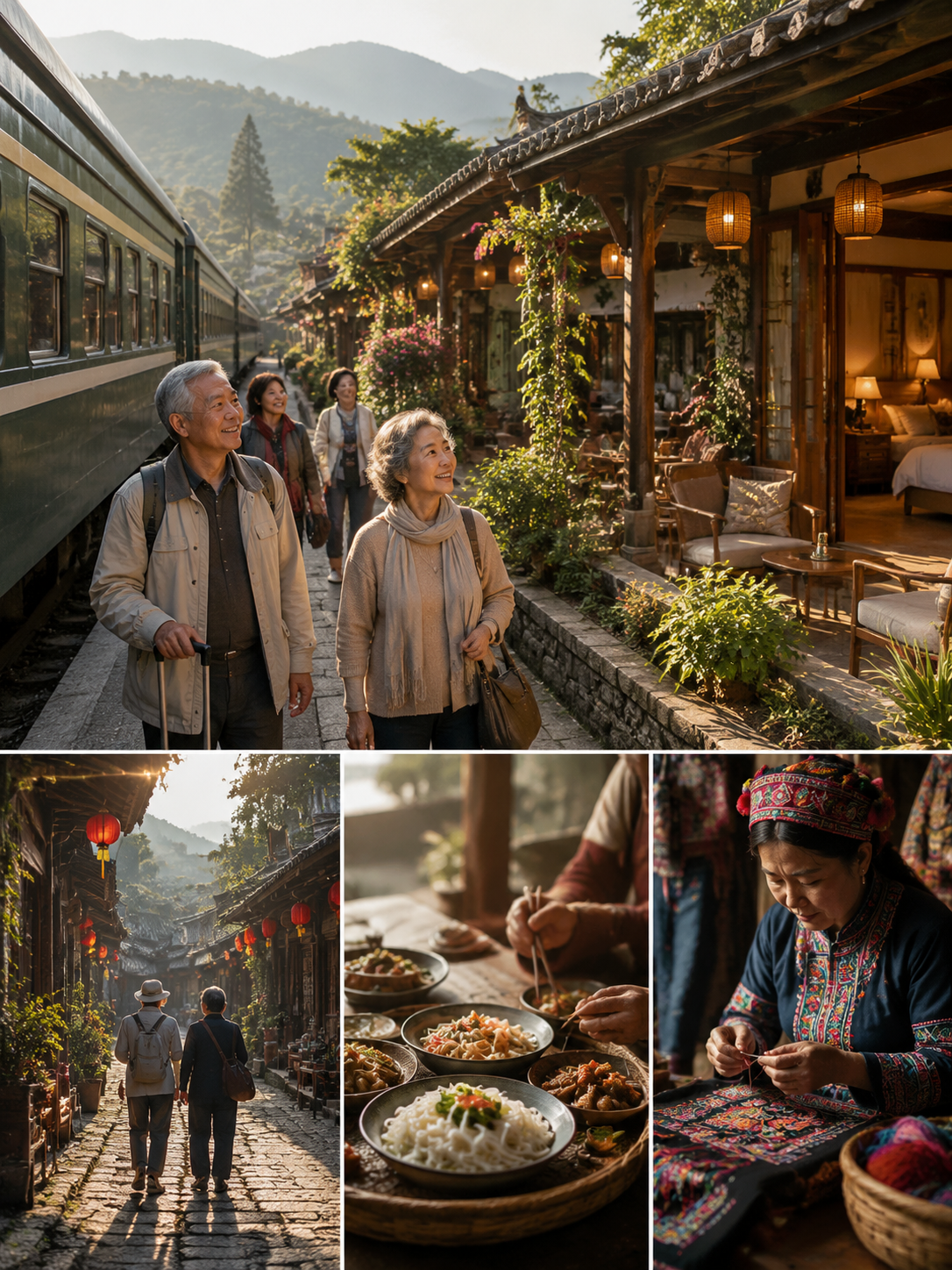 坐着火车漫游云南:银发“慢旅行“为什么越走越热?:三、火车慢旅行带动了什么:沿线住宿与在地体验
