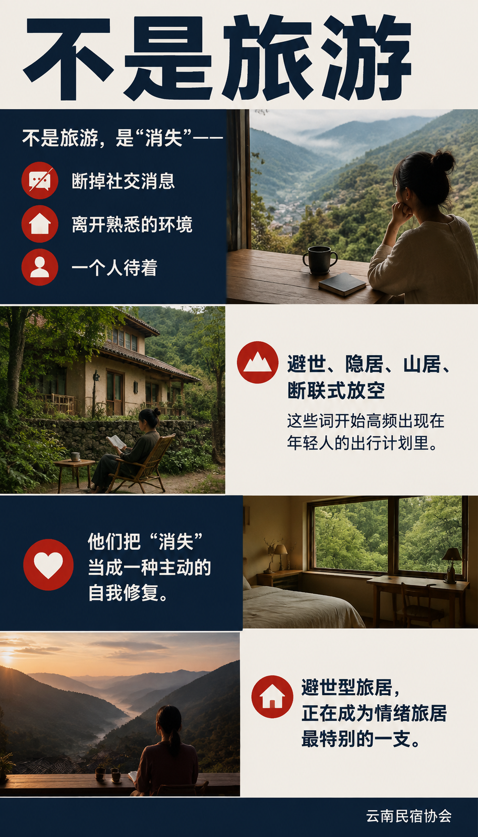 避世型旅居：想“消失“几天的年轻人，民宿怎么接住？：二、避世客群要什么：五个核心需求