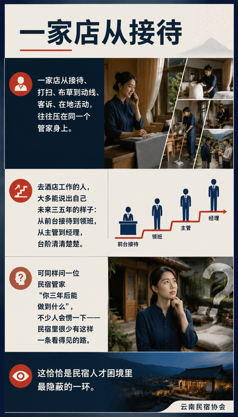 没有晋升通道的管家：民宿职业化路到底该怎么铺？：别把职业化想得太重