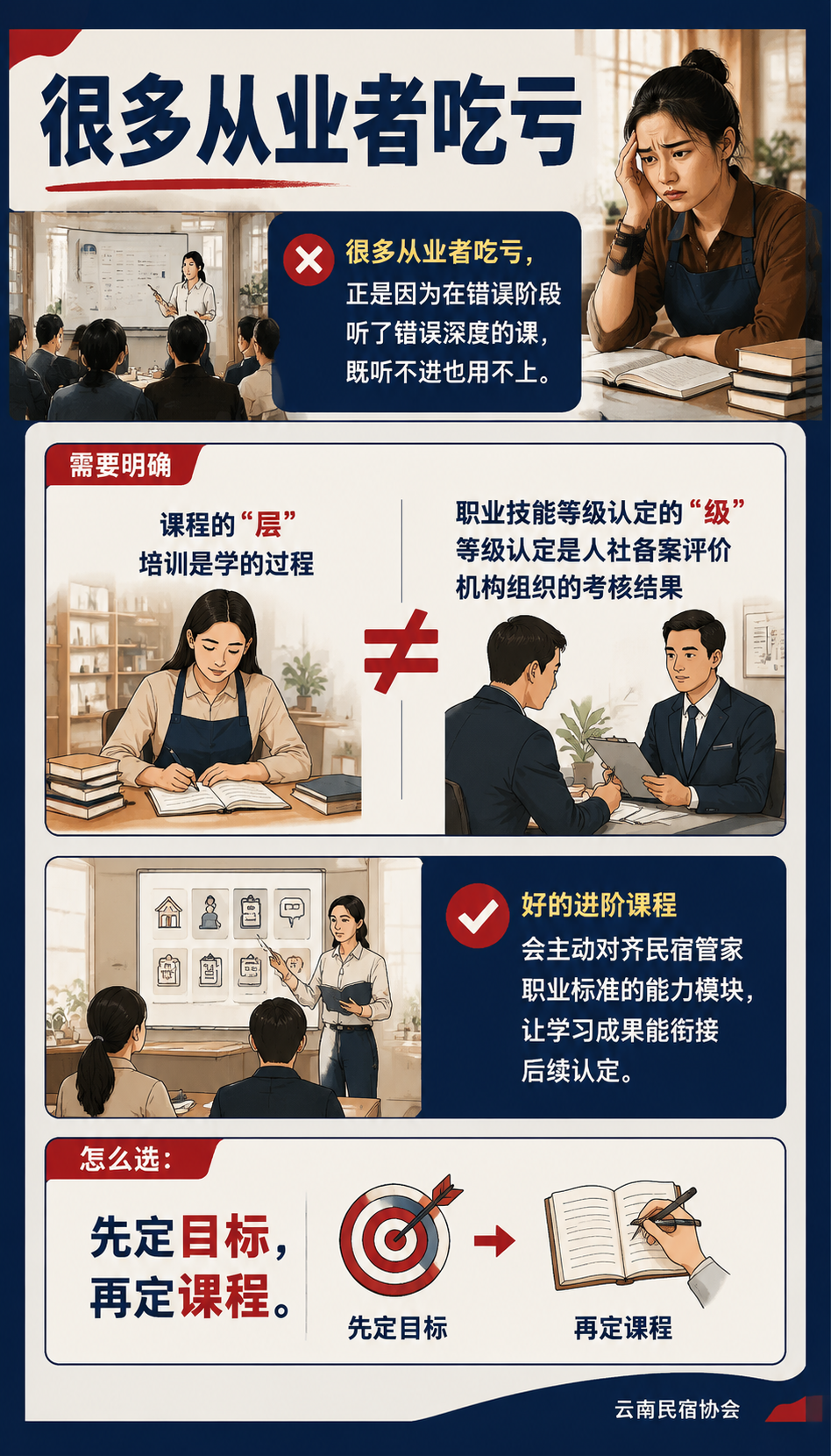 管家进阶课程怎么选:职业培训合作与晋级衔接报名指南:晋级衔接路径:从课程到等级的操作流