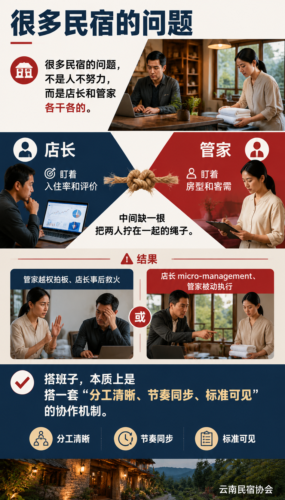 民宿店长与管家怎么搭班子:一套可直接抄的协作 SOP 与质检清单:导语