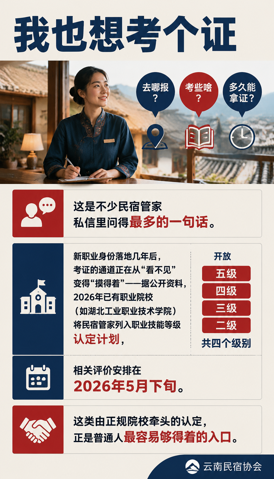 民宿管家职业技能等级认定全流程:报名到拿证怎么走:导语