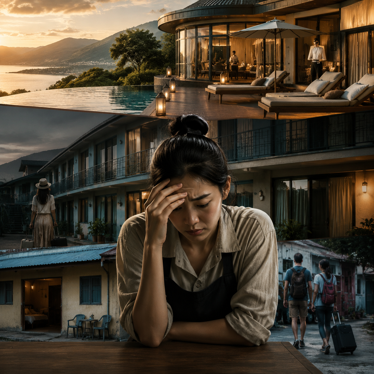 暑期文旅K型分化:高端满房、中端58%、平价90%,乡村站在哪一层:出游总盘子在涨,人均在跌
