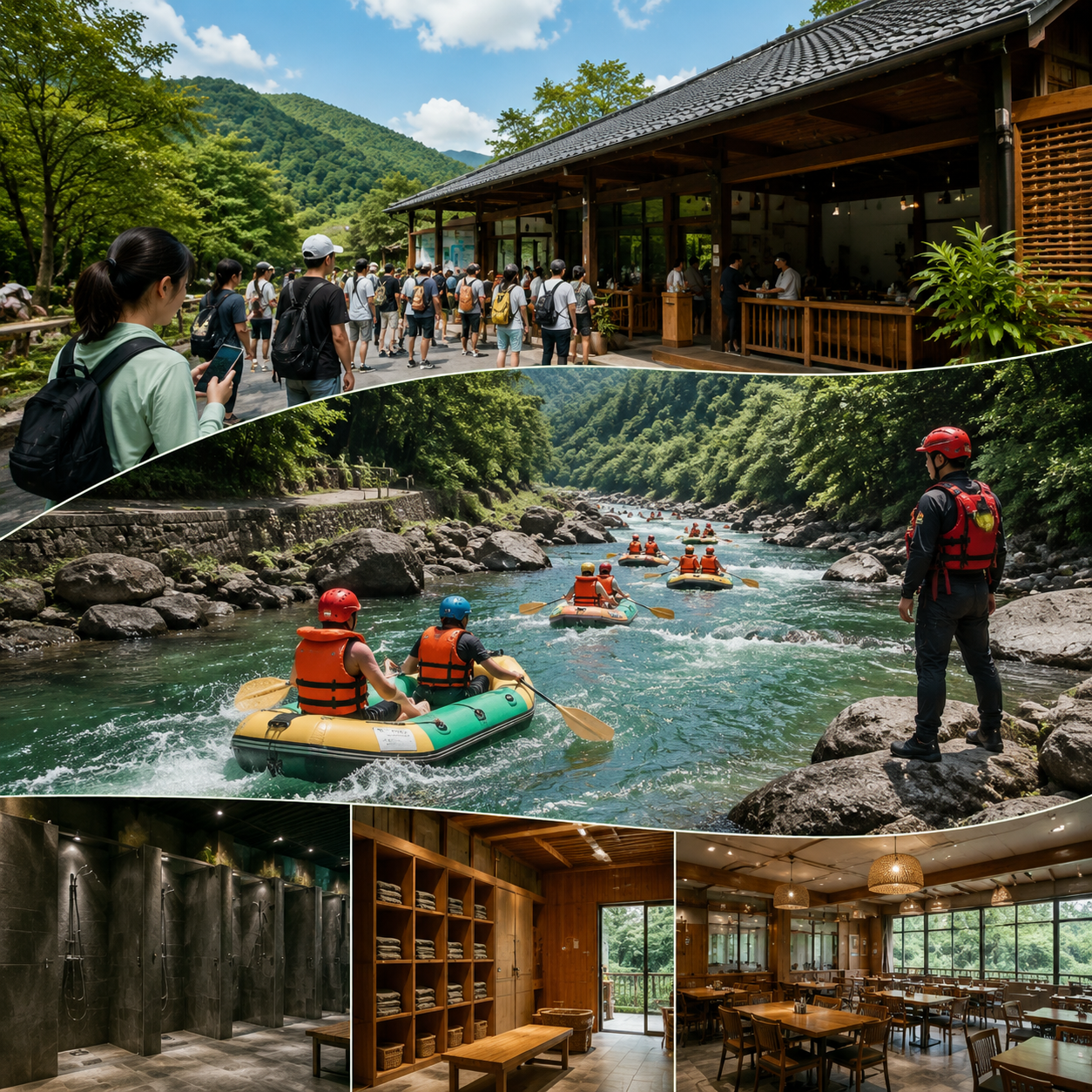 黄平样本:矿泉水级峡谷漂流,县域避暑的野生顶流:县域漂流经济带:漂流加餐饮住宿