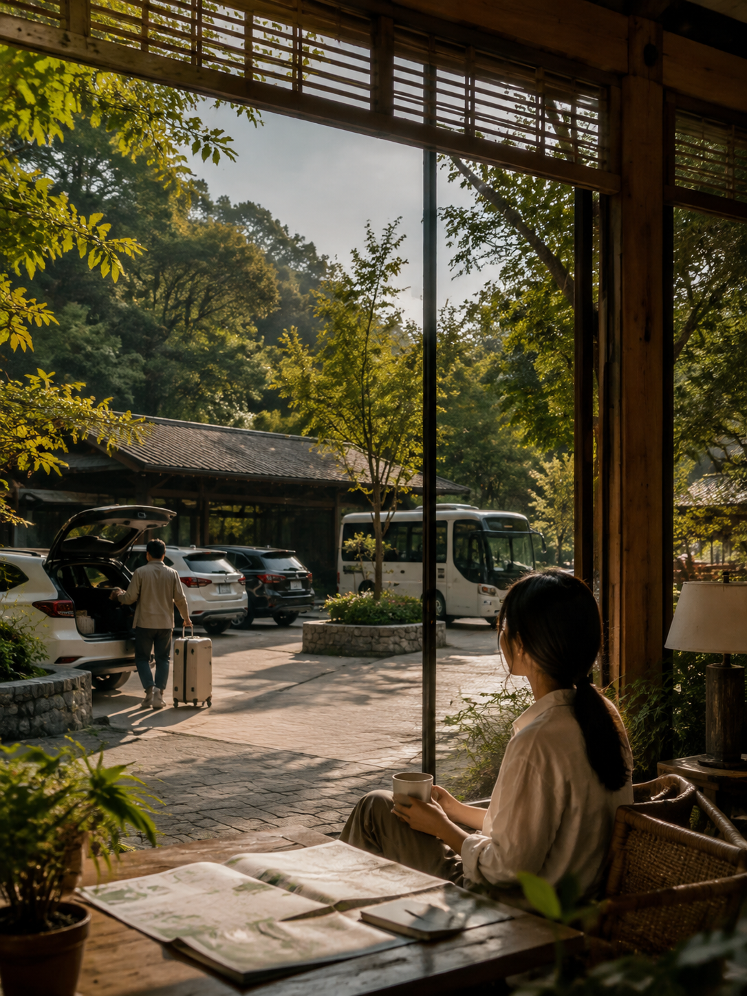 抵达与移动的最后一段路:旅居基地的停车接驳与自驾支持:闲鹤庄把"到达"做成顺滑体验的几个支点