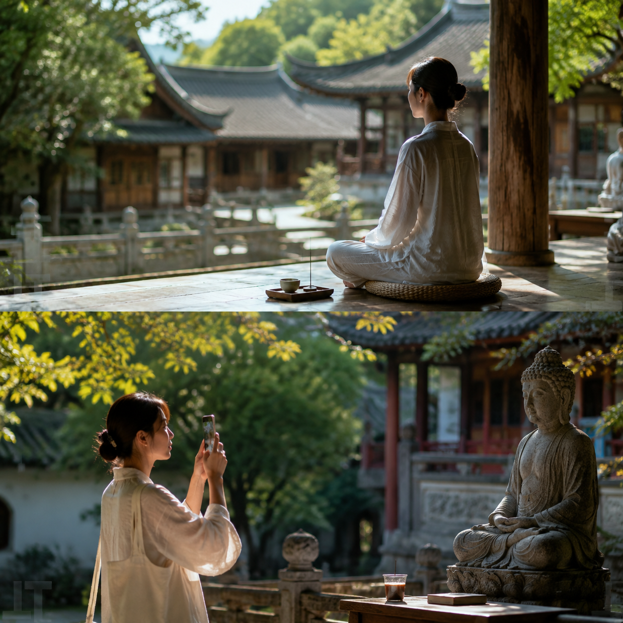 寺庙禅修旅行:年轻人的“精神避暑“:禅修旅行与普通旅行的区别