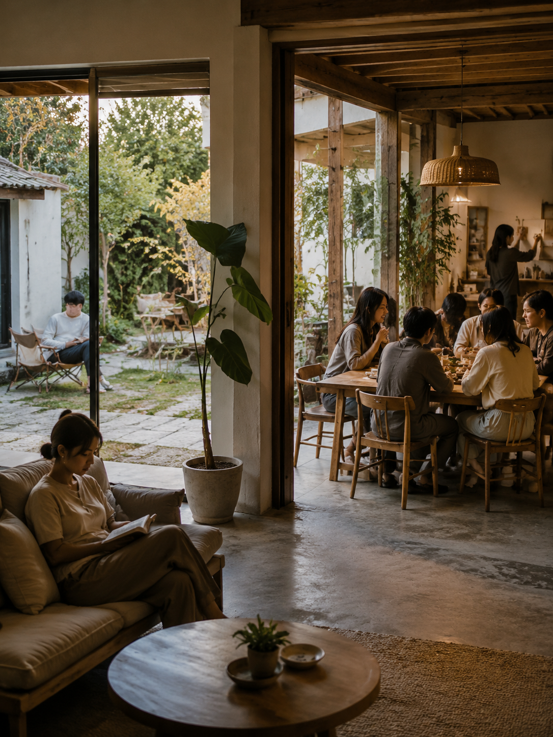 社群不是组织活动而是相遇接口:旅居基地如何让人自然相处:可进可退:独行者有退路,想聊的有入口