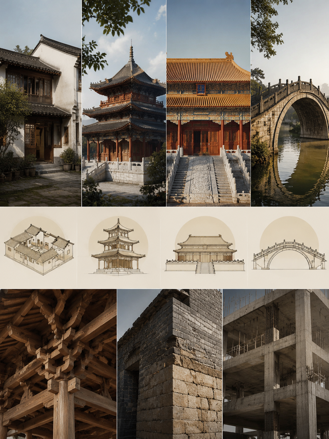 建筑旅行:看懂一座城的“石头史书“:第一层:看形制——建筑的"骨架"