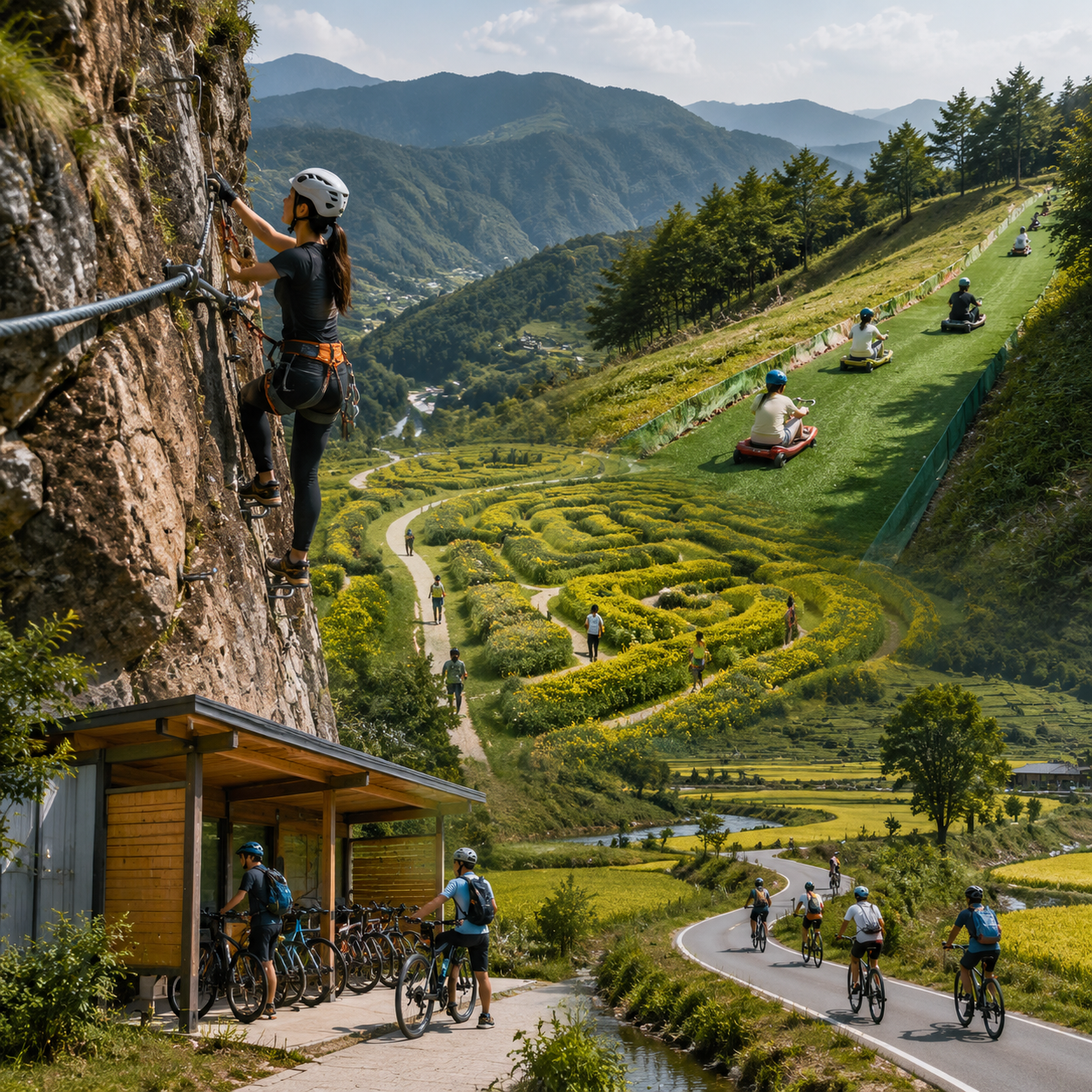 农文旅新场景盘点:50个新场景里的乡村消费机会:运动探险类:重投入,选址是生死线