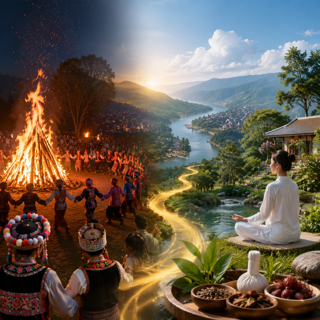 楚雄样本:火把节叠加四季康养,节庆旅居怎么做:"节庆+康养"的组合逻辑