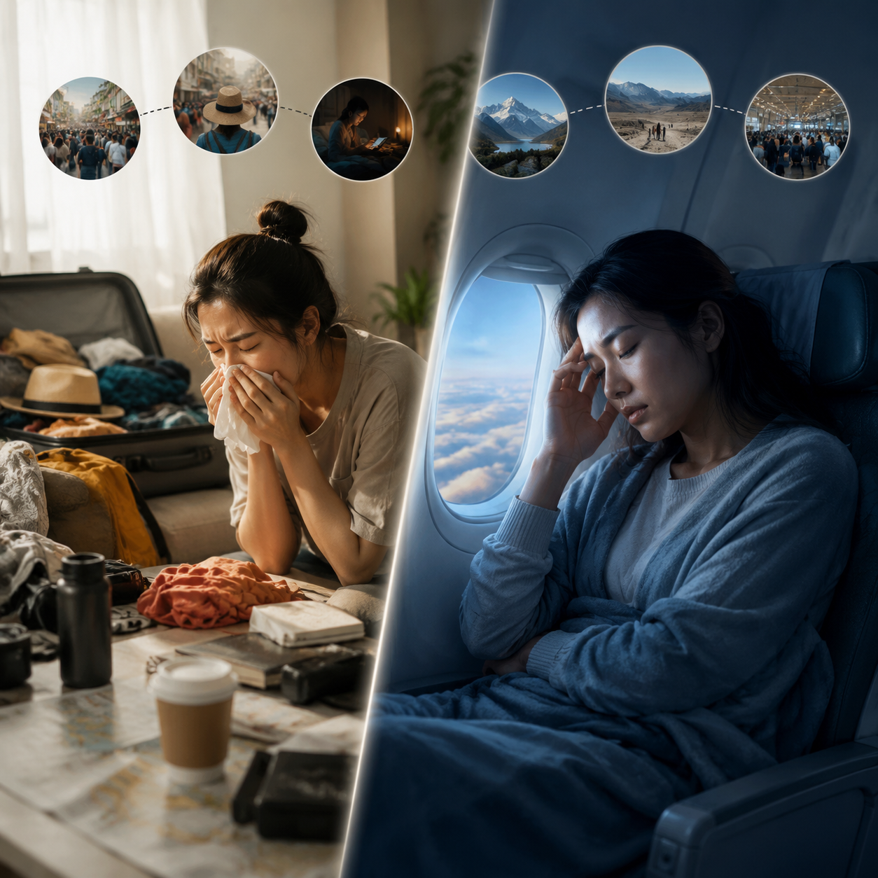 旅行病：为什么一出门就容易生病：旅行病的四个来源