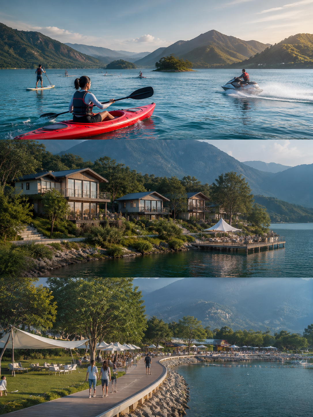 罗甸样本:300平方公里大水面,“玩水+旅居“新玩法:玩水旅居的客群:三种人三种住法