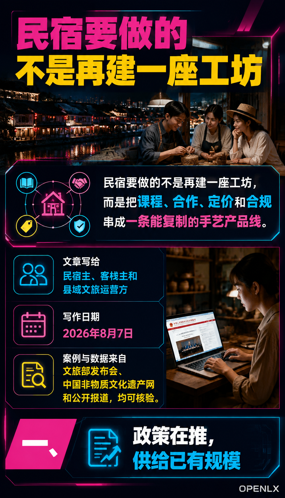 非遗与手艺旅居：乡村工坊怎么变成住宿卖点：一、政策在推，供给已有规模