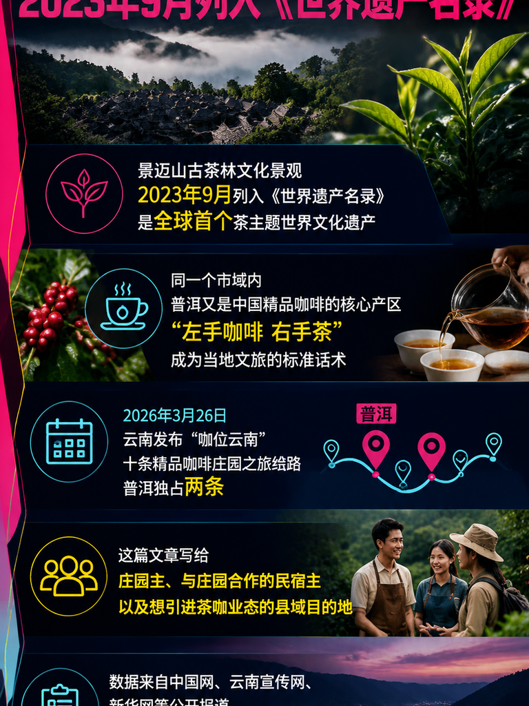 茶旅与咖啡旅居：庄园体验的产品层次与业态设计：一、茶和咖啡在普洱是怎么叠起来的