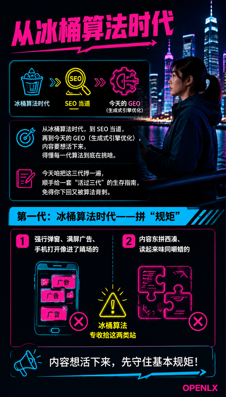 从冰桶到GEO一套内容活过三代搜索算法的生存指南:第二代:SEO 当道——拼"外链"和"关键词"