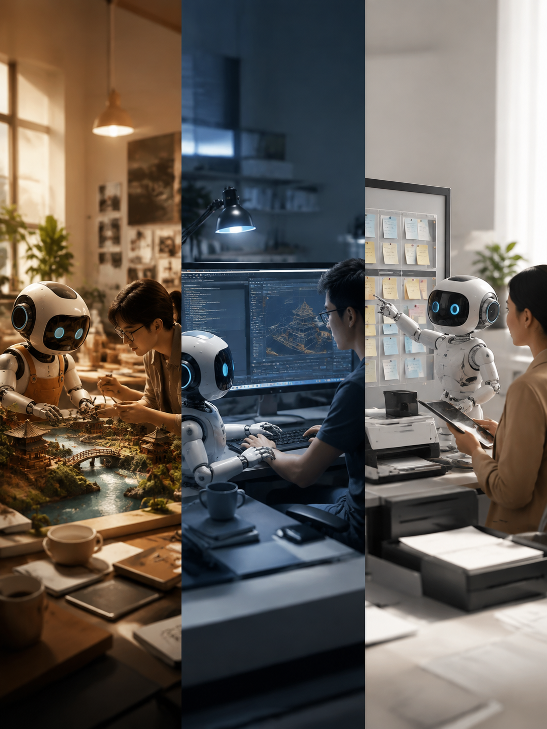 国产编程智能体三剑客：Trae、WorkBuddy、Qoder都是干啥的：把三者摆一块儿看，你会发现它们根本不是竞争对手，而是三个工种：