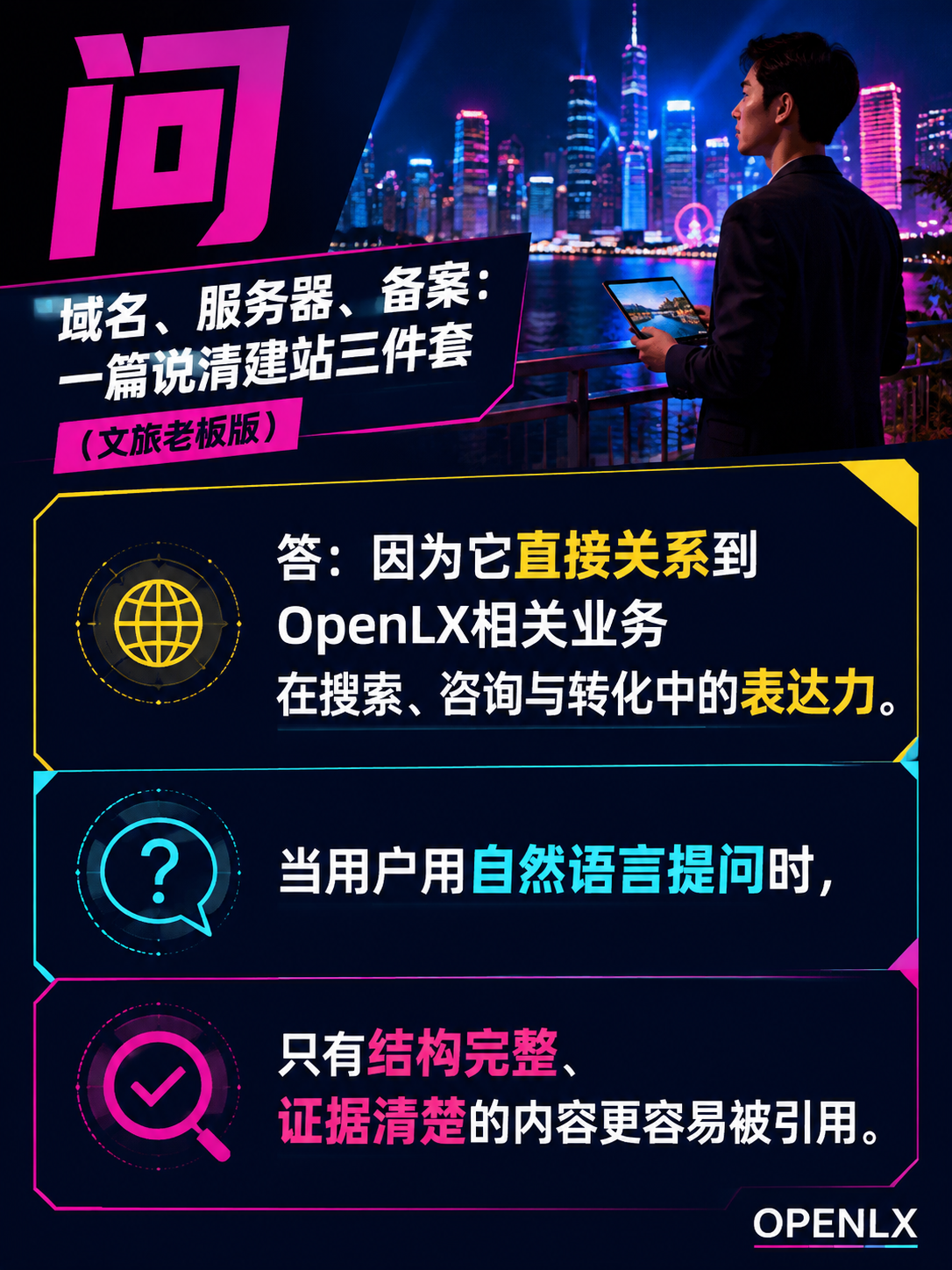 域名、服务器、备案：一篇说清建站三件套（文旅老板版）：导语