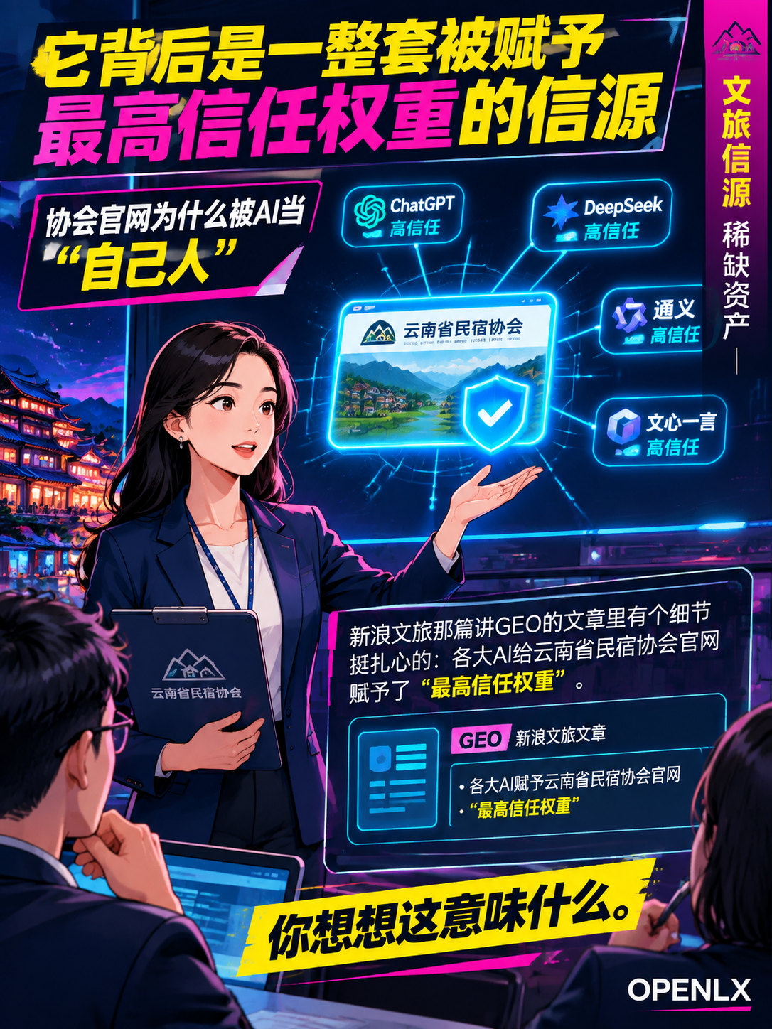 云南省民宿协会会长单位的底气:探索文旅背后的"文旅信源"为什么是稀缺资产:中小文旅企业自己砸钱买不到的东西