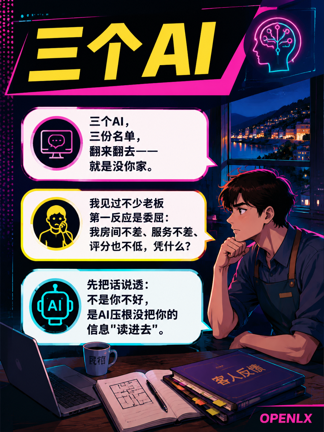 民宿老板扎心一问：客人在豆包搜"附近住哪好"，答案里为啥没有你？被AI首推只差3步：第三步：分发出去，还得天天盯着