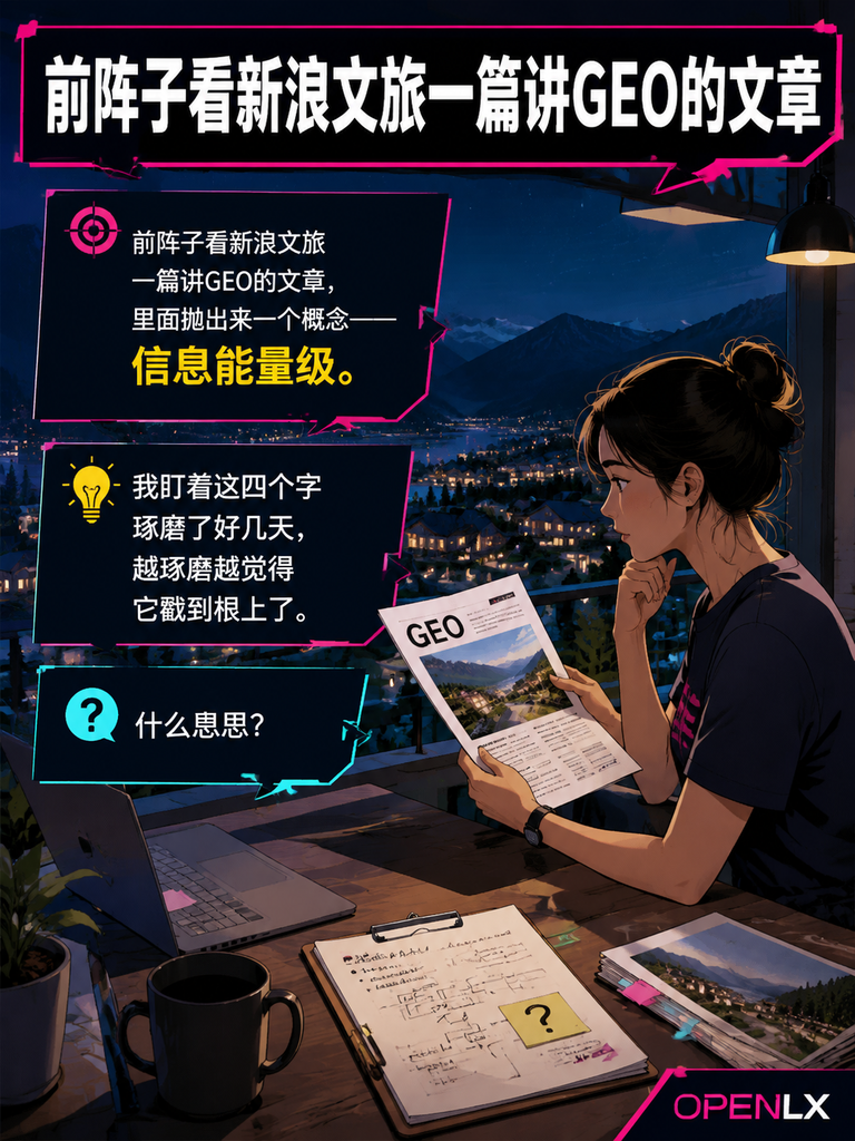 景区民宿老板注意：53.6%的用户反感AI软文，2026年拼的不是风景，是你的"信息能量级"：OPENLX在做的，就是把你的能量级抬上去
