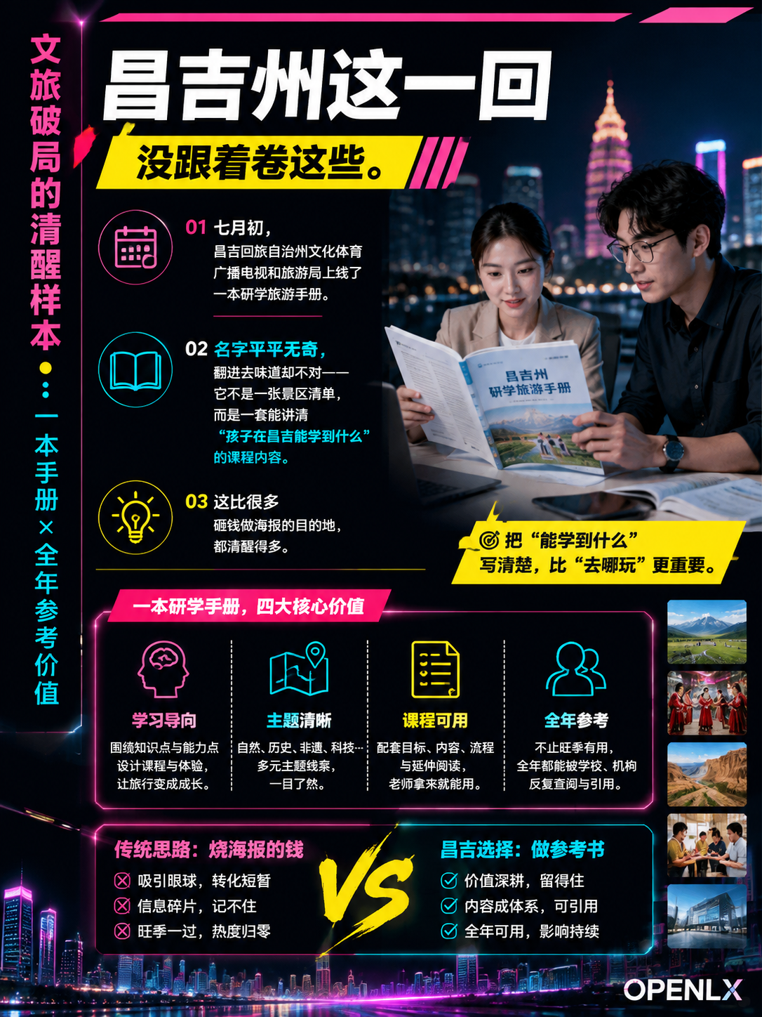 文旅局长别再烧海报钱了：昌吉一本研学手册，让AI全年把你当"参考书"：研学游的痛点，从来不在"去哪"